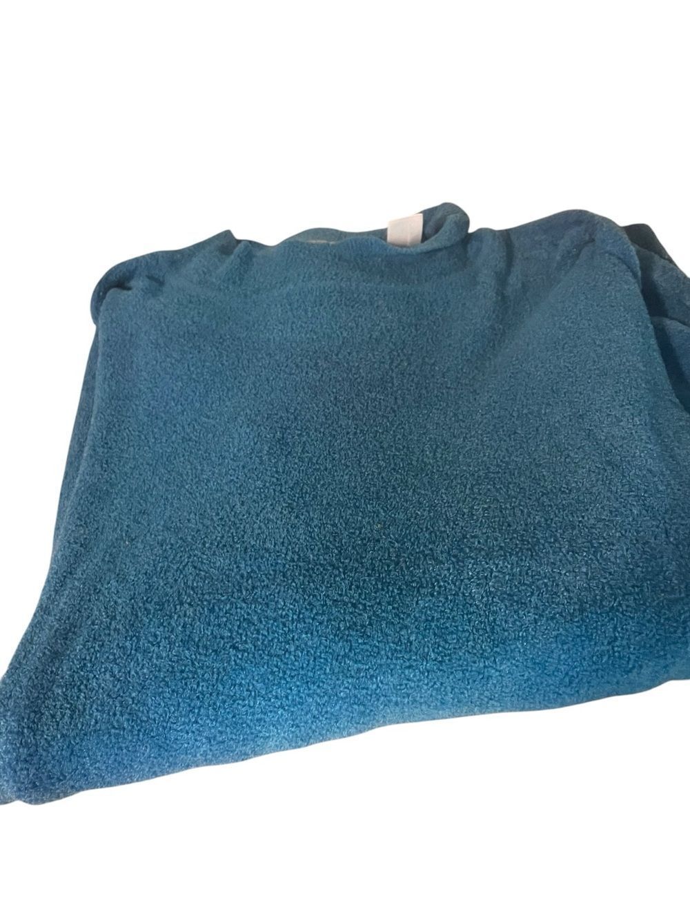 Alfred Dunner Teal-Blue Crewneck Sweater